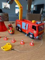 Brandweerman Sam auto, jetski, megafoon, Ophalen of Verzenden, Gebruikt, Jongen of Meisje