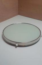 Draaibaar dienblad jrn 70 glas metaal,lees de beschrijving., Ophalen of Verzenden, Gebruikt, 25 tot 50 cm