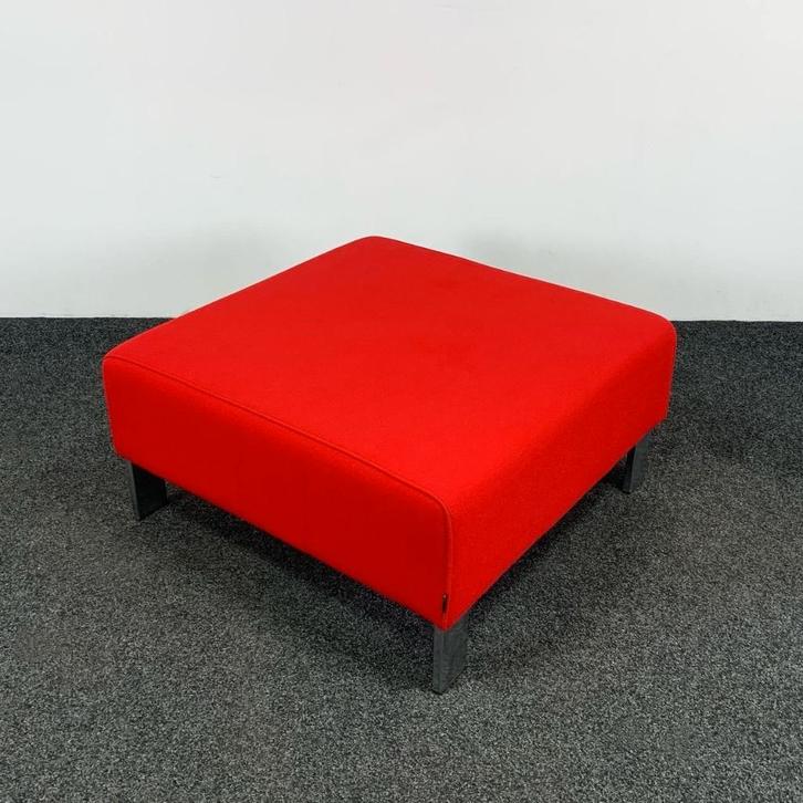 Lensvelt Hocker - Rood (a) 25132, Huis en Inrichting, Fauteuils, Gebruikt, Stof, 50 tot 75 cm, 75 tot 100 cm, Ophalen