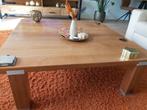 Salontafel, bruin hout, 140 x 140cm, Ophalen, Gebruikt, Vierkant, Modern