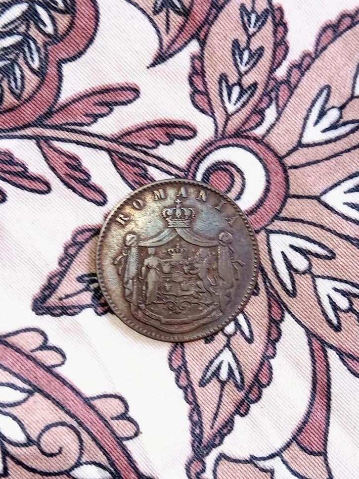 Roemenië 5 Bani 1867, Postzegels en Munten, Munten | Nederland, Losse munt, Overige waardes, Vóór koninkrijk, Ophalen of Verzenden