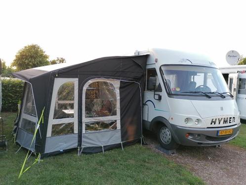 6-persoons Hymer B644 met Dometic voortent en  dakairco, Caravans en Kamperen, Campers, Particulier, tot en met 6, Buscamper of Camperbus