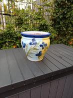 Franse aardewerk bloempot, 28cm hoog, Ophalen, Gebruikt