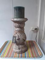 T.k.a. stenen kandelaar Brinxz, Huis en Inrichting, Ophalen, Overige materialen, Gebruikt, 25 tot 50 cm