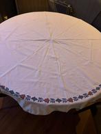 Tafelkleed rond voor 130 cm tafel met boerenbont motief, Huis en Inrichting, Ophalen of Verzenden, Gebruikt, Rond