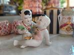 Porselein chinees beeld jongen meisje, Ophalen of Verzenden, Zo goed als nieuw