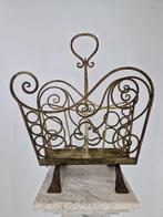 Smeedijzeren lectuurmand / krantenmand – vintage, Gebruikt, Onbekend, Ophalen of Verzenden, Onbekend