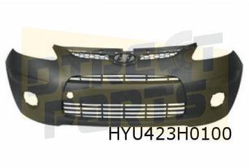 Hyundai i10 (10/07-1/11) voorbumper (zwart structuur) Origin beschikbaar voor biedingen