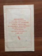 Bevrijding Rotterdam 5 Mei 1945. Programma van den feest-, Verzenden, Overige onderwerpen, Tweede Wereldoorlog, Gelezen