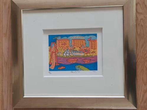 zeefdruk Peter Hofland MAC verhuisbericht., Antiek en Kunst, Kunst | Litho's en Zeefdrukken, Ophalen