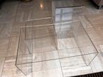 Vintage Plexiglas Tafels - Set van 3 bieden!, Minder dan 45 cm, Ophalen, Ophalen of Verzenden, Zo goed als nieuw