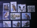 Vogels- Uilen op postzegels, Verzenden, Gestempeld, Dier of Natuur