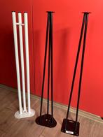 3x stalen planksteun - bureaubladsteun h72cm;, Ophalen of Verzenden, Gebruikt