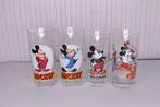 Mickey Mouse longdrink limonade glazen vintage Kerst, Mickey Mouse, Ophalen of Verzenden, Zo goed als nieuw, Servies