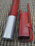 Mooie lederen hengelkoker 80 cm., Watersport en Boten, Ophalen of Verzenden, Zo goed als nieuw, Overige typen