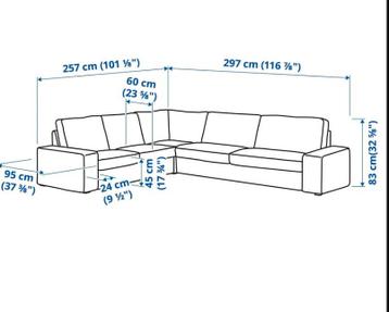 Ikea Hoes kivik 5-zitsbank turquoise - afbeelding 3