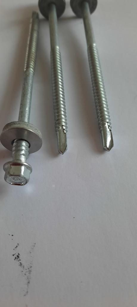25 st RVS/Bi-metaal sandwich paneelschroeven 5,5/6,3 x 107, Tuin en Terras, Palen, Balken en Planken, Nieuw, Ophalen of Verzenden