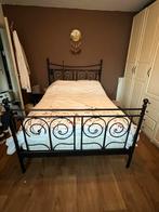 Ijzeren bed van ikea 140x200 cm, Ophalen, Tweepersoons, 140 cm, Zo goed als nieuw