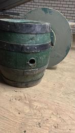 4 antieke biertonnen wijnvaten met tafelblad, Tuin en Terras, 150 liter of meer, Ophalen, Zo goed als nieuw, Hout