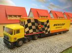 MAN F90 met volumetrailer - Herpa Dunlop Motorsport F1 / DTM, Ophalen of Verzenden, Gebruikt, Bus of Vrachtwagen, Herpa