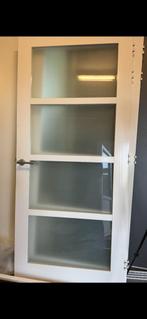 2 maal stompe deur met privacy glas, Ophalen, Gebruikt, 80 tot 100 cm, Binnendeur