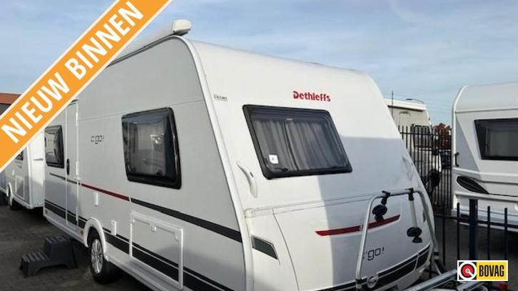 Dethleffs C'Go 495 FR LUIFEL+FIETSENDRAGER, Caravans en Kamperen, Caravans, Bedrijf, tot en met 4, 1000 - 1250 kg, Rondzit, Dethleffs