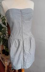 Strapless jurk MET in jeans, Ophalen of Verzenden, Zo goed als nieuw, Grijs, Boven de knie