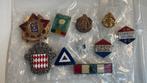 10 x pin & speld NL buitenland verkeer EHBO en andere, Ophalen of Verzenden, Overige onderwerpen, Speldje of Pin