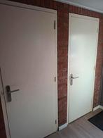 2 binnendeuren, Doe-het-zelf en Verbouw, Deuren en Horren, Ophalen, Gebruikt, 80 tot 100 cm, Binnendeur