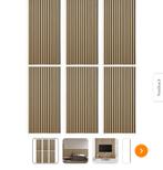 Te koop: Houten Wandpanelen - 6 stuks (130x60 cm), Doe-het-zelf en Verbouw, Platen en Panelen, Ophalen of Verzenden, Nieuw, Overige materialen