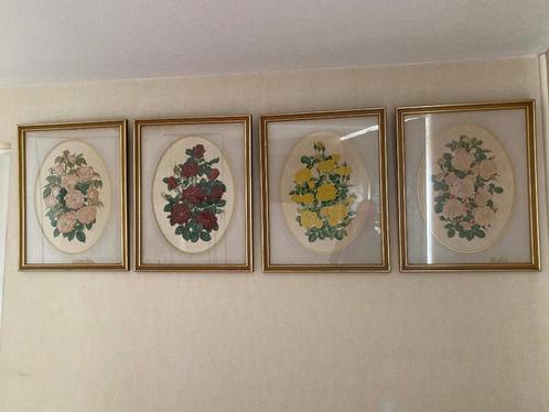 4 gesigneerde Rozen-litho’s van Joanna A. Lowe - certificaat, Antiek en Kunst, Kunst | Litho's en Zeefdrukken, Ophalen