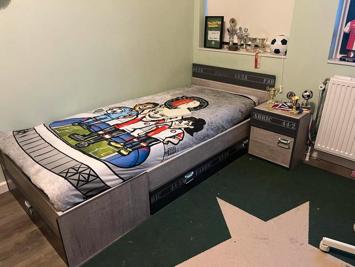 Complete Stoere Kinderkamer - Bed, Bureau, Kast, Kinderen en Baby's, Kinderkamer | Complete kinderkamers, Gebruikt, Jongetje, Ophalen