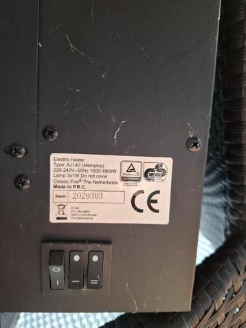 Elektrische haard Memphis AJ140 beschikbaar voor biedingen