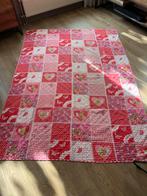 Roze met rood kleed / sprei 225 x 165 cm, Ophalen of Verzenden, Gebruikt