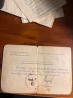 Duitse Bescheinigung 1945 - Dieren, Ophalen, Overige soorten, Duitsland, Boek of Tijdschrift