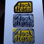 Drie leuke oude stickers.  Jack Jones. Jeans., Verzamelen, Ophalen of Verzenden, Zo goed als nieuw, Overige typen