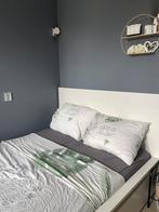 Ikea malm bed 140x200, Huis en Inrichting, Slaapkamer | Bedden, Ophalen, Gebruikt, Wit, Tweepersoons