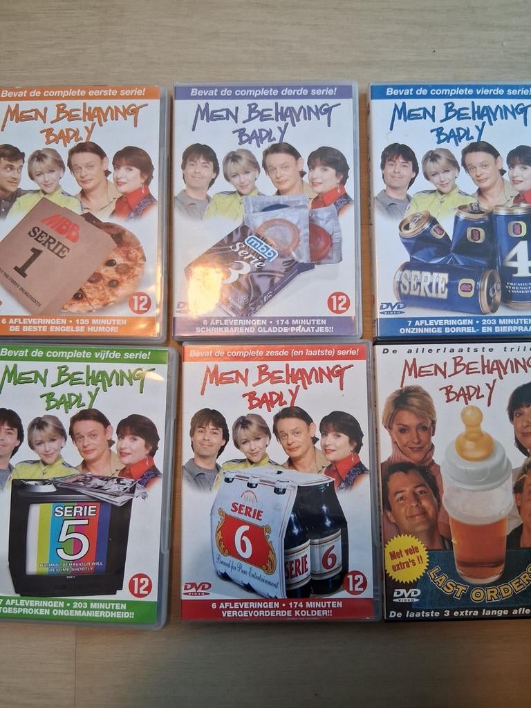 Men Behaving Badly - Serie Boxset 6 stuks € 70.00,per stuk €, Cd's en Dvd's, Boxset, Ophalen of Verzenden, Zo goed als nieuw, Komedie