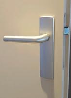 ✅️Deurgreep, langschild & Nemef loopslot Svedex, Ophalen of Verzenden, Zo goed als nieuw, Overige materialen, Klink of Kruk