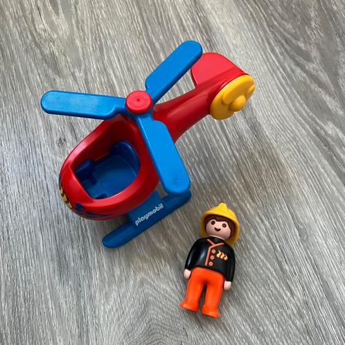 Playmobil 123 brandweer helikopter 6789, Kinderen en Baby's, Speelgoed | Playmobil, Ophalen of Verzenden
