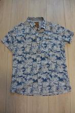 Pearly King - Blauwe print blouse - L, Blauw, Ophalen of Verzenden, Zo goed als nieuw, Halswijdte 41/42 (L)