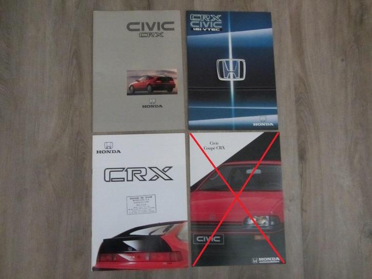 Honda CRX Folders, Boeken, Auto's | Folders en Tijdschriften, Zo goed als nieuw, Honda, Ophalen of Verzenden