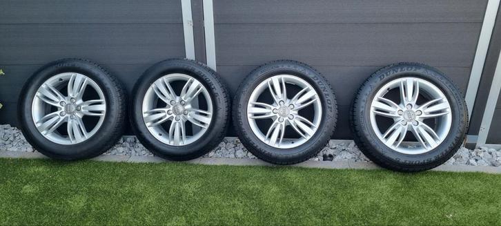 17" winterbandenset  Audi Q3 velgen incl. Dunlop banden, Auto diversen, Overige Auto diversen, Ophalen
