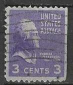 USA 1938 - Yvert 372aR - Thomas Jefferson. (ST), Postzegels en Munten, Postzegels | Amerika, Verzenden, Gestempeld, Noord-Amerika