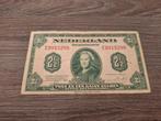 Biljet 2,5 gulden Wilhelmina uit WOII, muntbiljet 1943, Postzegels en Munten, Bankbiljetten | Nederland, Ophalen of Verzenden