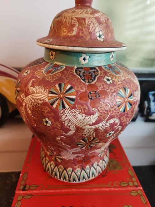 Antieke Japans porseleinen   baluster vaas , Meiji periode, Antiek en Kunst, Antiek | Porselein, Ophalen of Verzenden