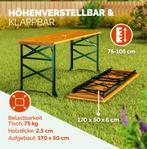 Verstelbare Biertafel Statafel Eettafel GRATIS BEZORGD!, Caravans en Kamperen, Verzenden, Campingtafel