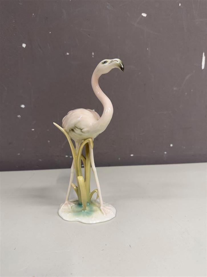 Flamingo beeld - Kaiser Porseleinen Beeldje 314, Verzamelen, Beelden en Beeldjes, Zo goed als nieuw, Mens, Ophalen of Verzenden