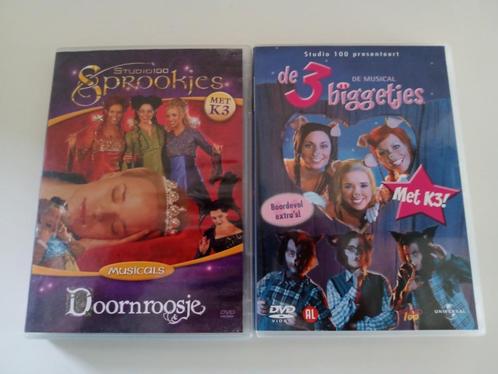 Musicals van K3 : De 3 Biggetjes en Doornroosje, Cd's en Dvd's, Dvd's | Kinderen en Jeugd, Gebruikt, Film, Overige genres, Alle leeftijden