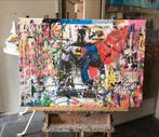 Batman- Mixed Media- Katoenen canvasdoek-70x100cm, Ophalen of Verzenden, Nieuw, Wanddecoratie